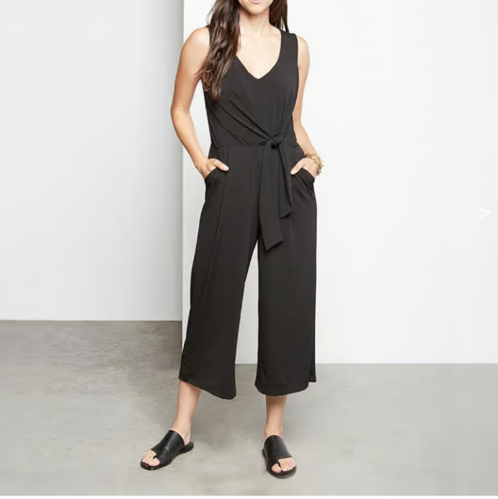 Karen kane Tie-Front Travel Jumpsuit